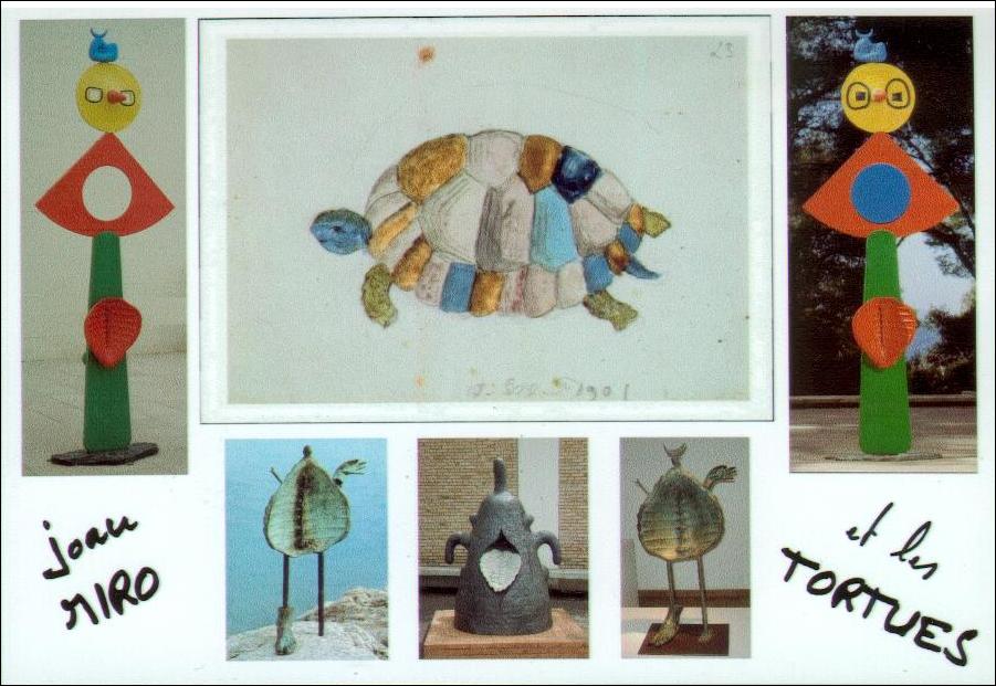 Sculptures avec tortues