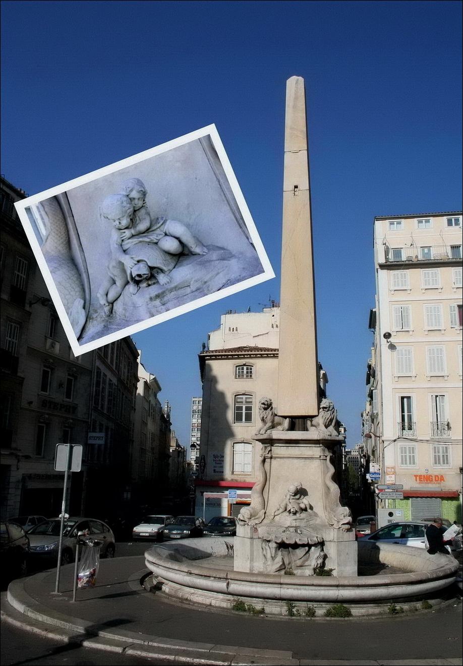 France - Obélisques avec tortues.