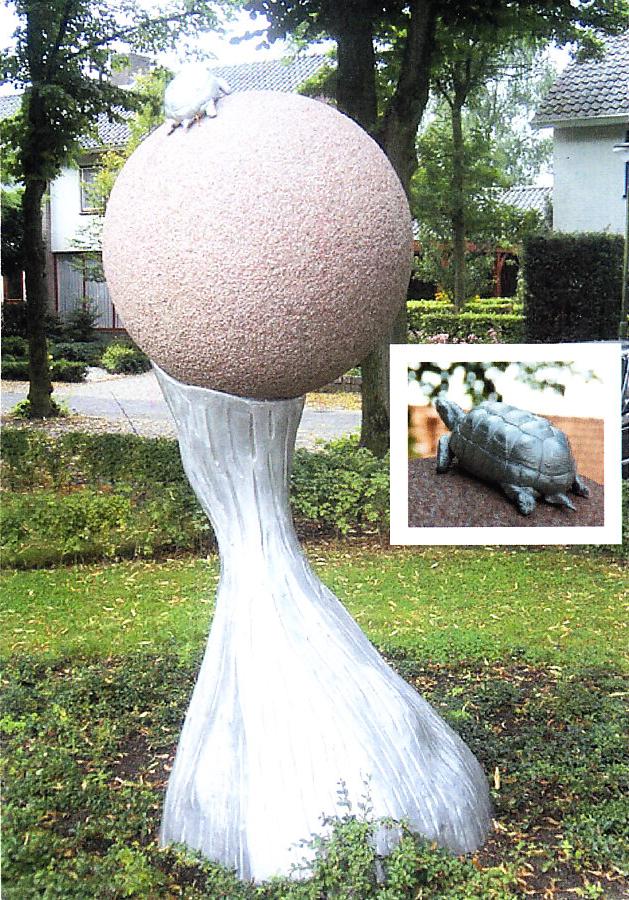 Sculptures avec tortues