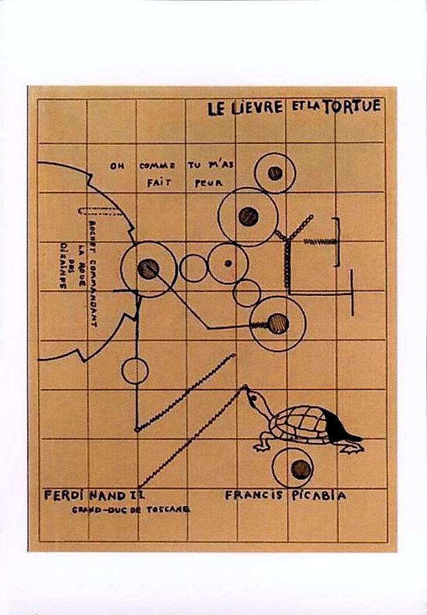 Art contemporain avec tortue