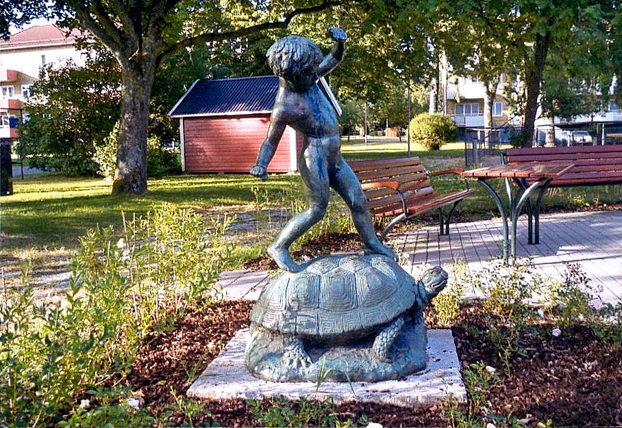 Sculptures avec tortues