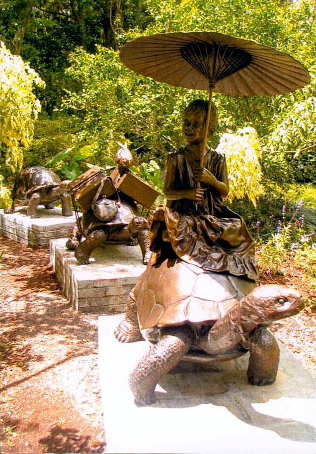 Sculptures avec tortues