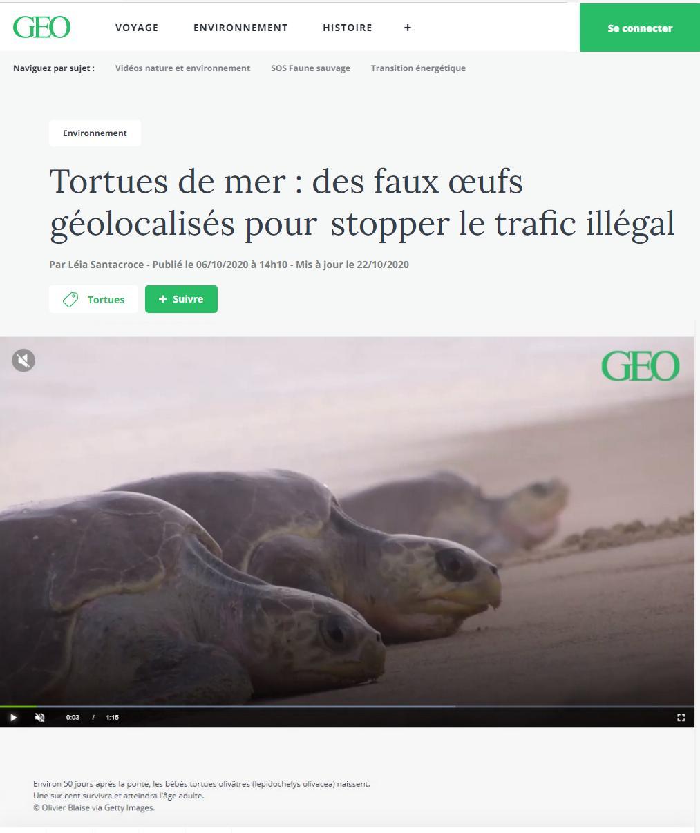 Article "des faux oeufs géolocalisés pour stopper le trafic".